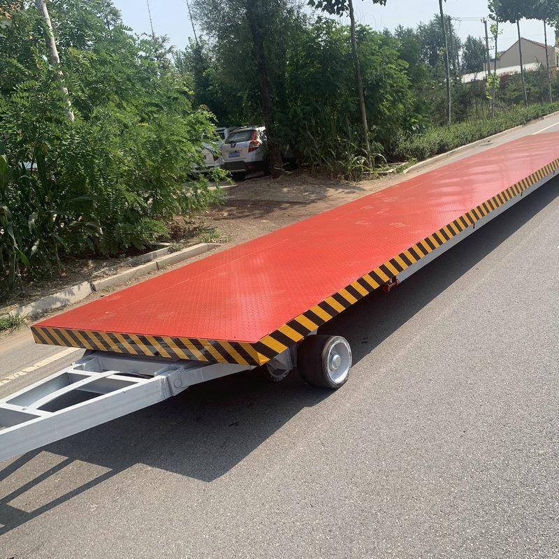 大型载重牵引式拖车低平板集装箱运输半挂车厂区物料周转运输拖车