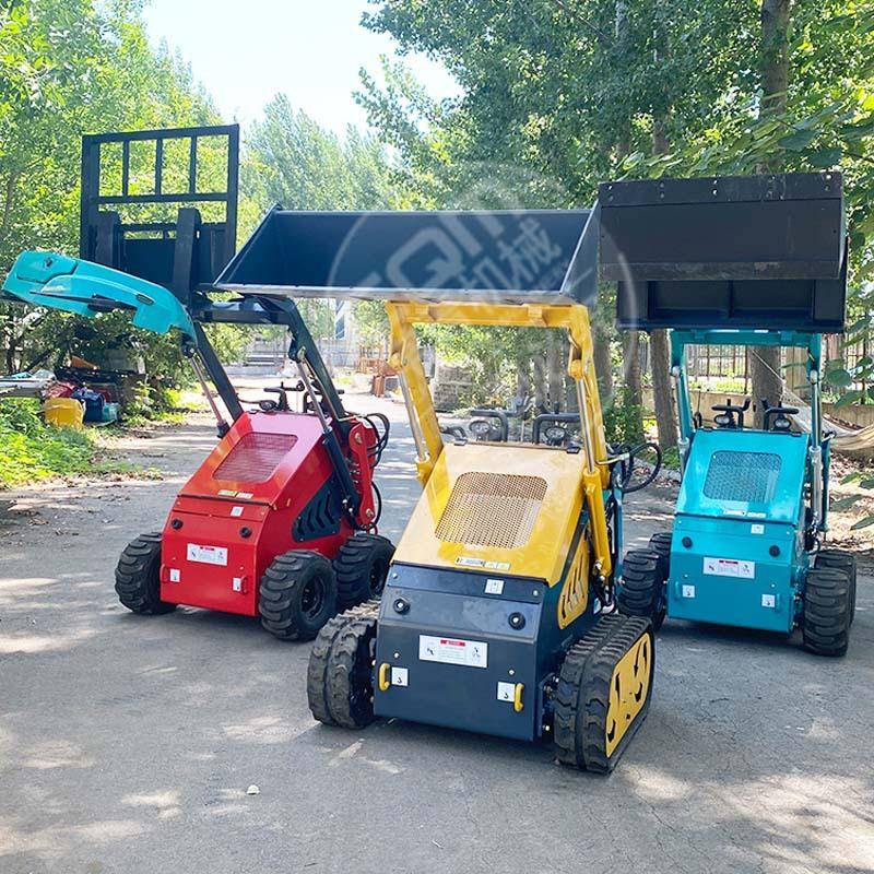 供应微型履带滑移机迷你轮式微型小铲车多用途滑移装载机优惠