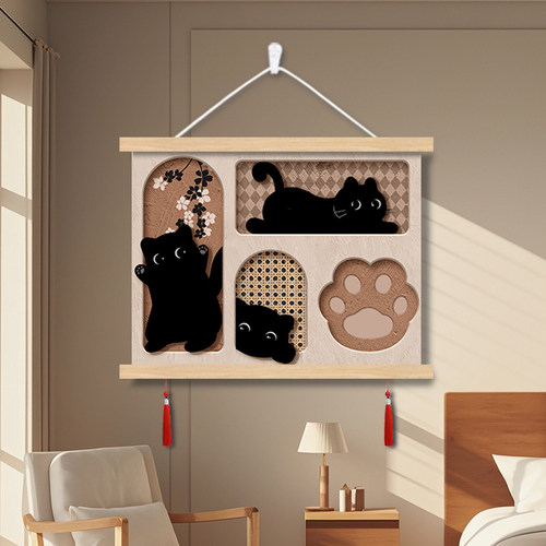 电表箱盒遮挡装饰画挂画2024新款