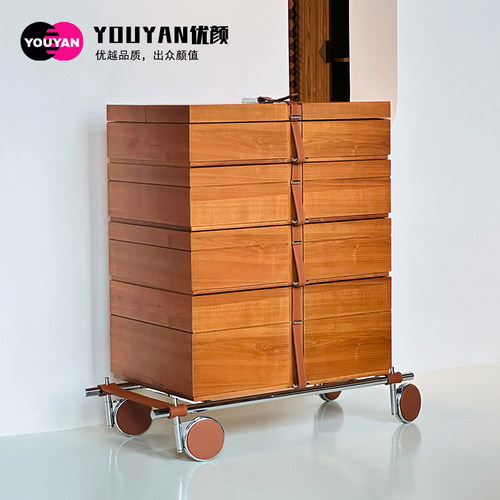 轻奢可移动收纳柜边柜创意首饰柜