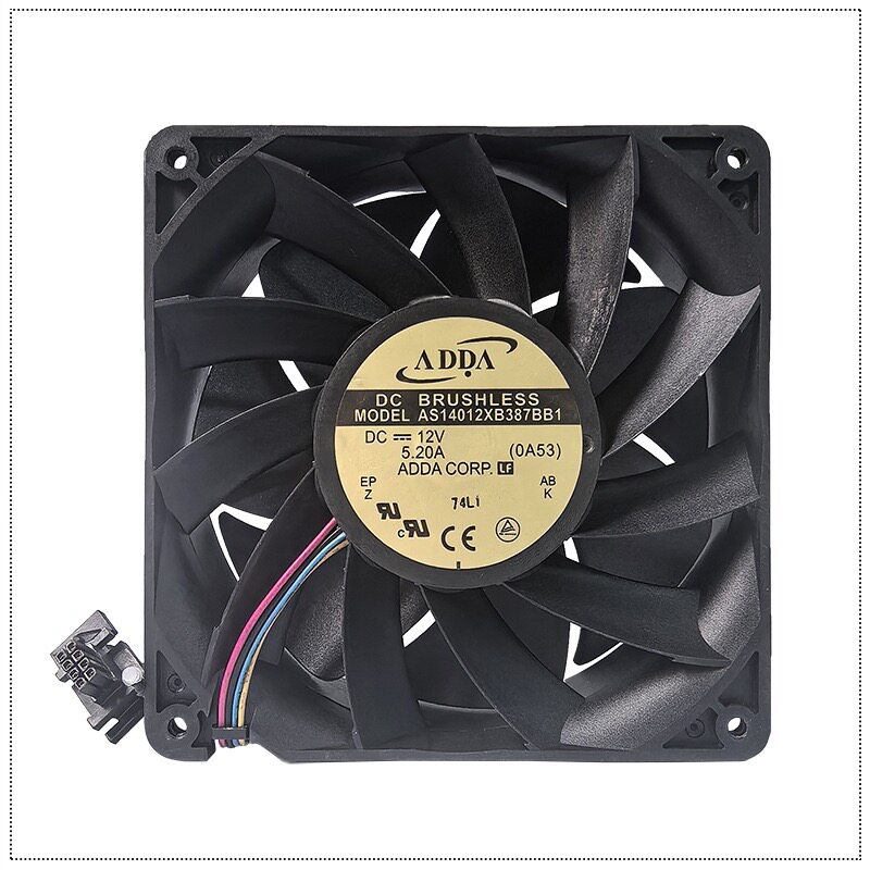 ADDA 14038 14CM 12V 5.20A AS14012XB387BB1暴力大风压散热风扇