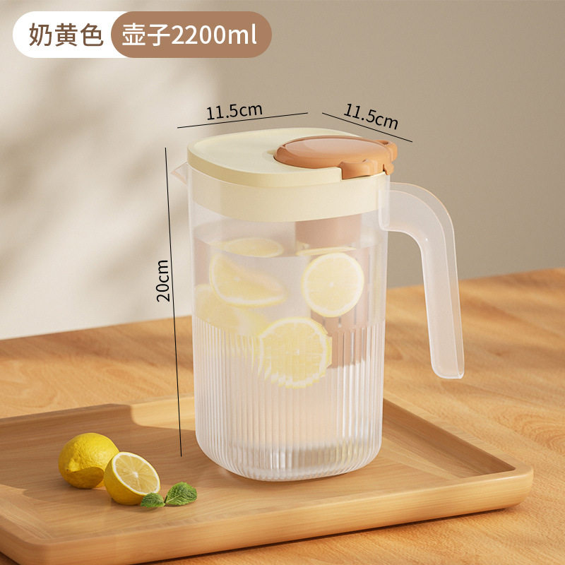 冷水壶大容量耐高溫凉水杯夏季冰箱饮料桶塑料冷水杯果茶扎壶