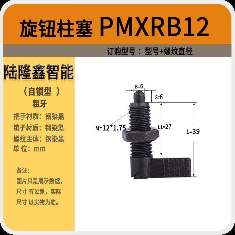 PMXRB10 PMXRMm10 PMXRB12 PMXRM12 L型把手型旋钮柱塞粗牙分度销