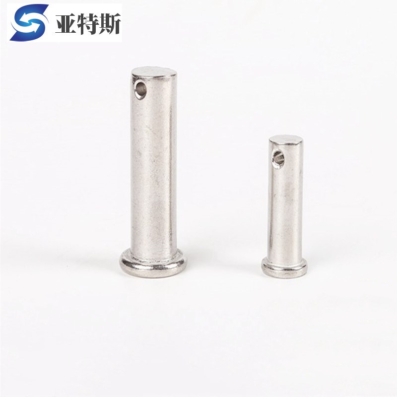 304不锈d钢销轴柱销螺栓带孔圆柱固定销钉平头定位销GB882M24M273
