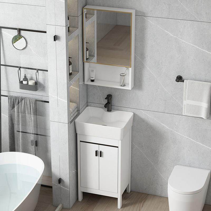 小尺寸浴室柜组合化妆室洗手盆陶瓷一体洗面盆洗漱台盆迷你洗脸盆