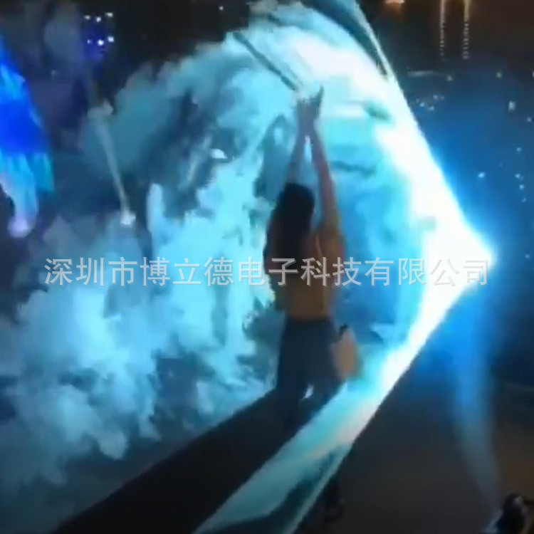 网红激光人造雾灯光隧道水雾时空隧道文旅设备光影夜游喷雾雾森