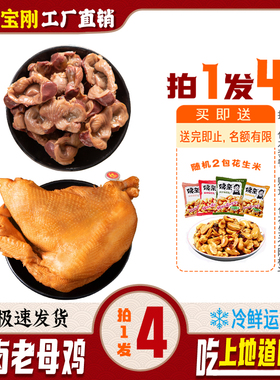 画宝刚道口烧鸡河南特产小吃零食熟食卤味烧鸡鸡胗五香包邮