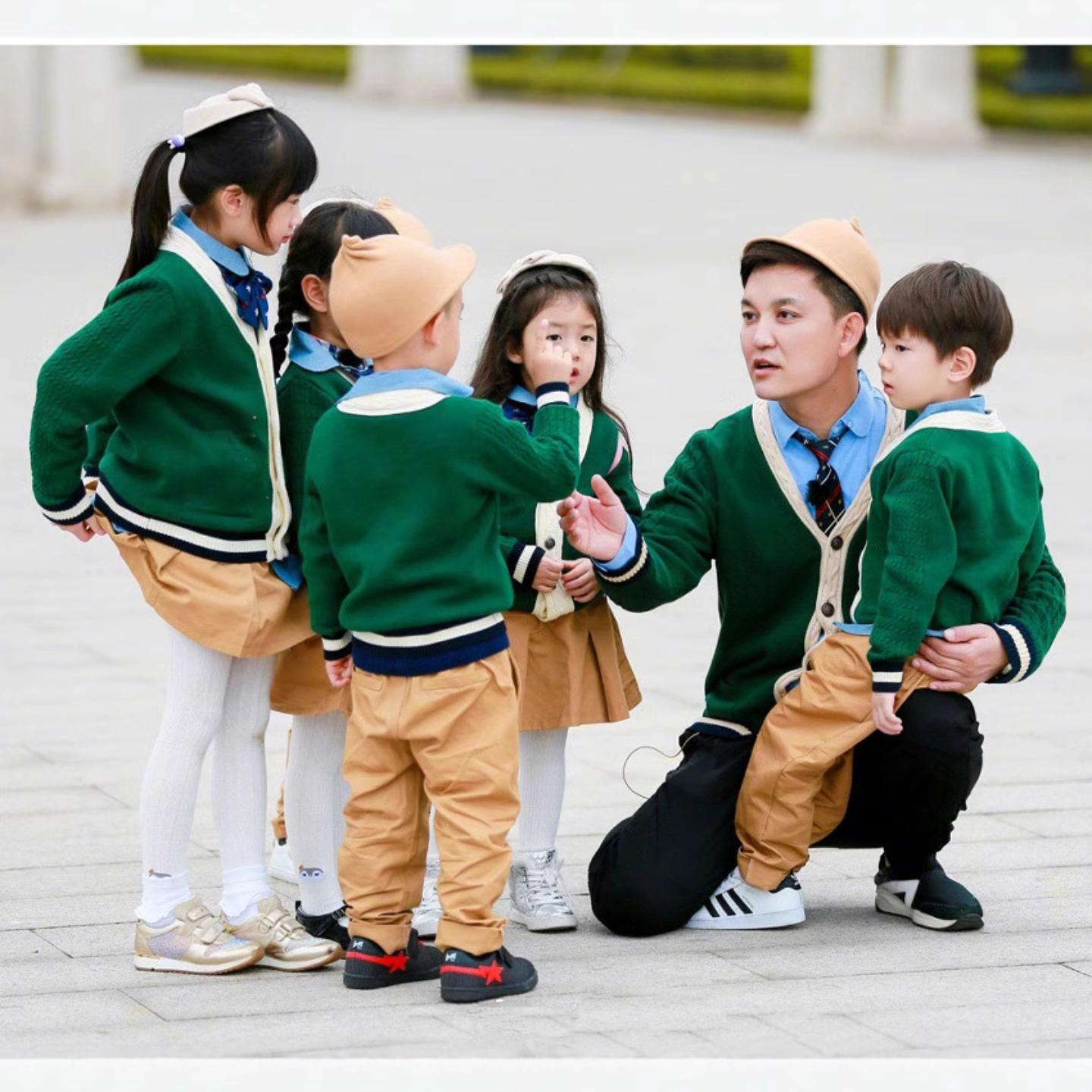 幼儿园园服学院风老师校服开衫