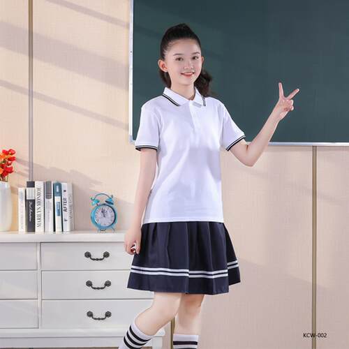 夏季简约中大童童装运动棉校服