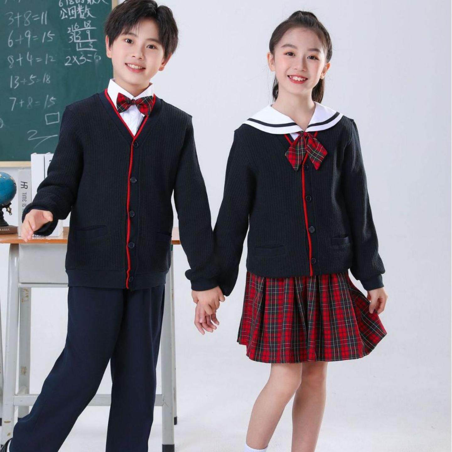 深圳校服小学生礼服冬季毛衣学生