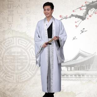 汉服华服提花绸男士大氅直裾袍蔽膝套装汉服古装古代服装