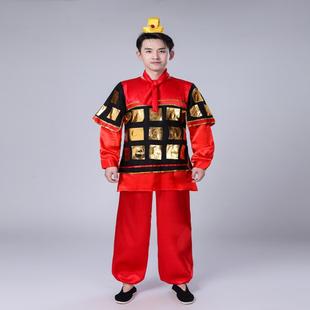 秦兵兵服将军三国将领天兵天将古代士兵演出服男汉服盔甲