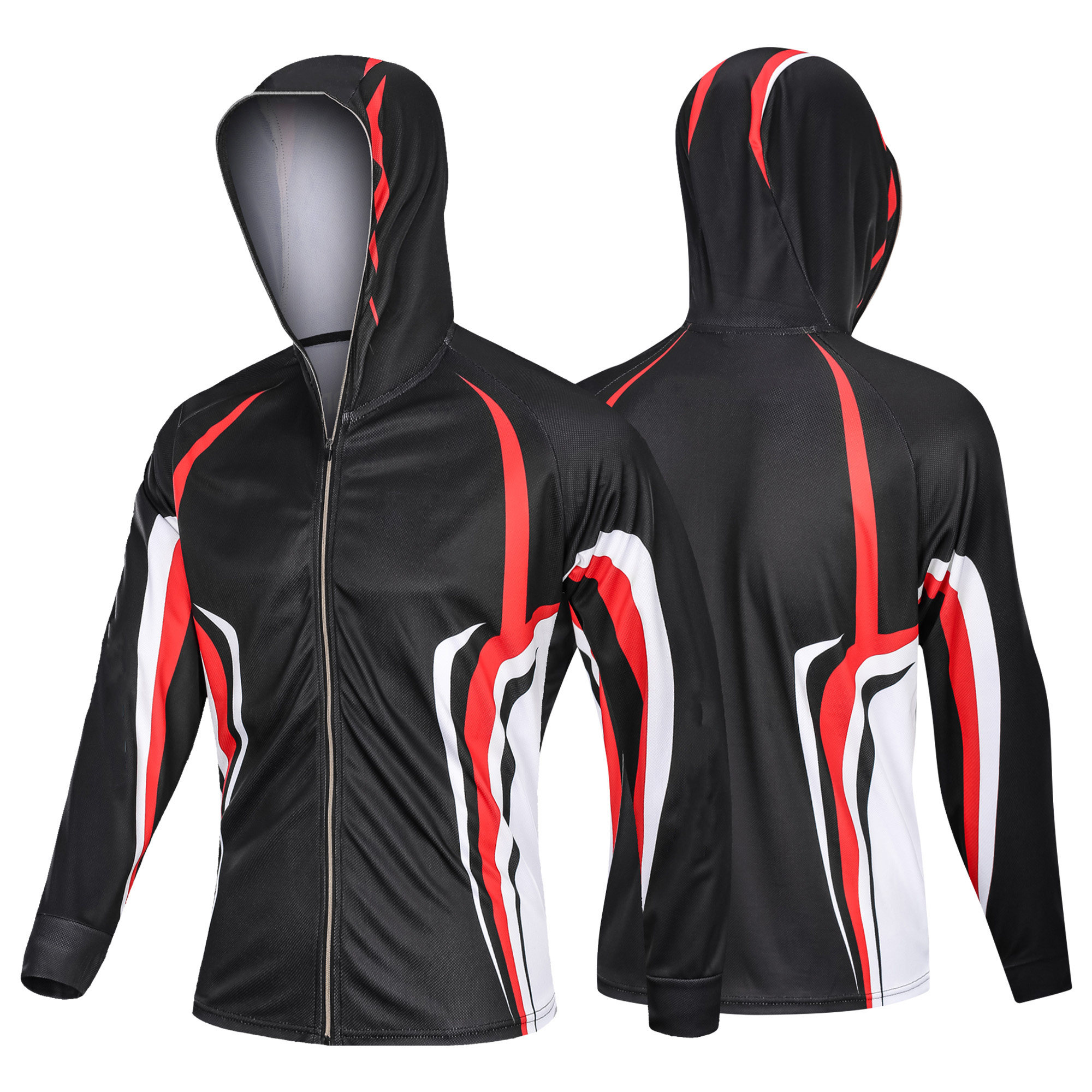 钓鱼服定制印战队logo文字透气防紫外线钓鱼防晒服路亚服防晒衣