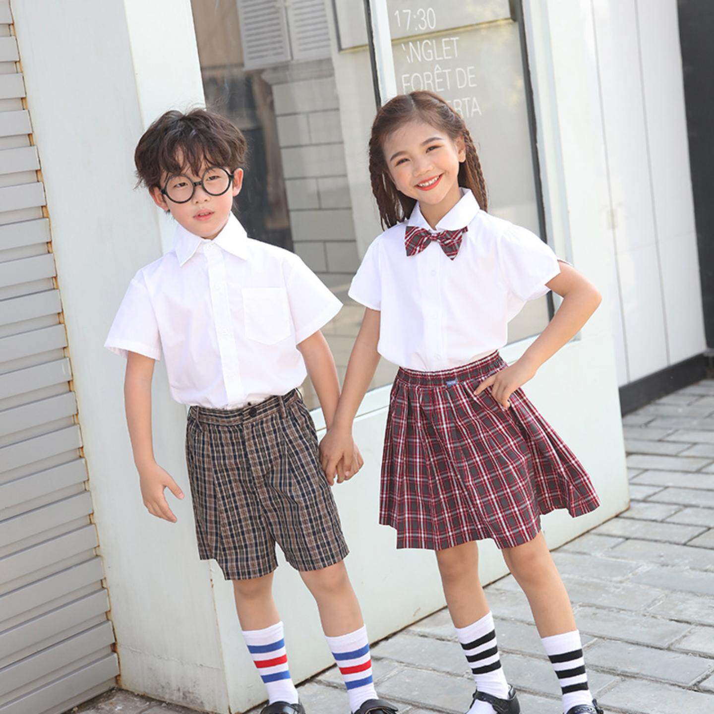 深圳小学生春夏校服套装