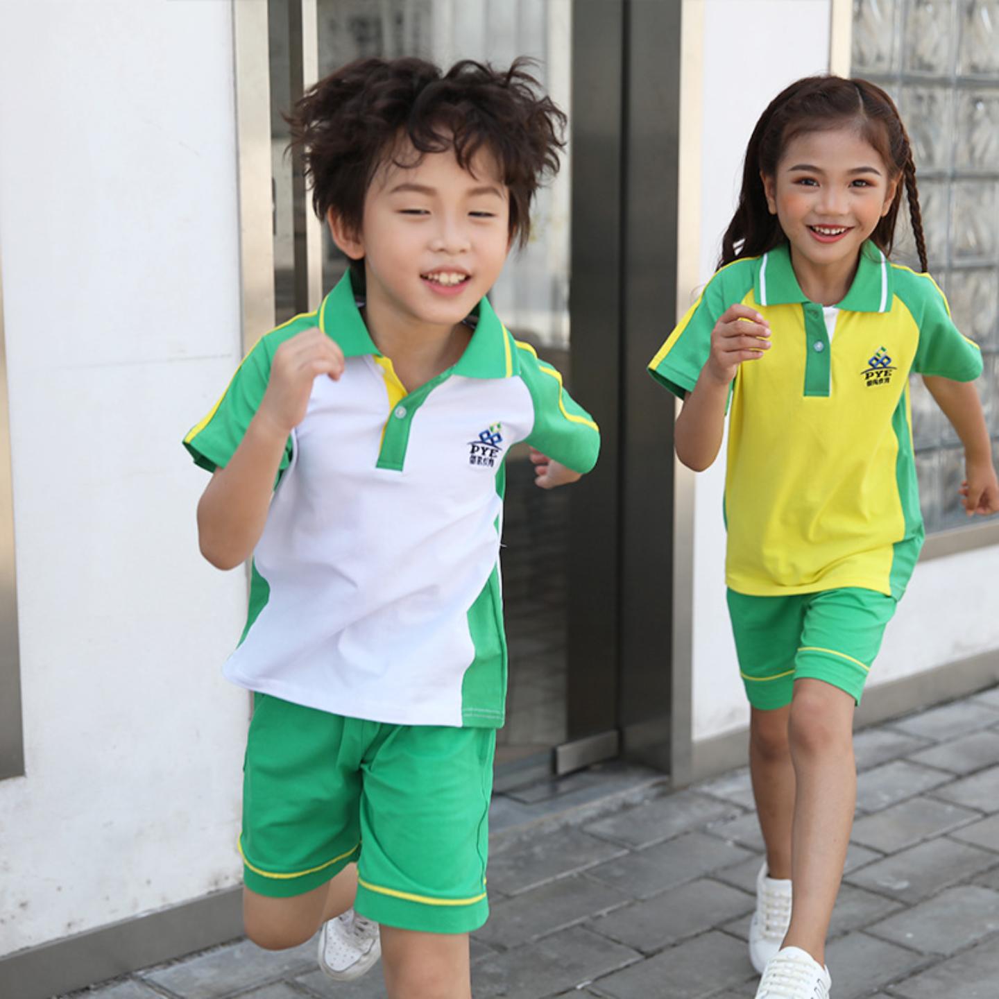 番禺区小学生纯棉夏装校服