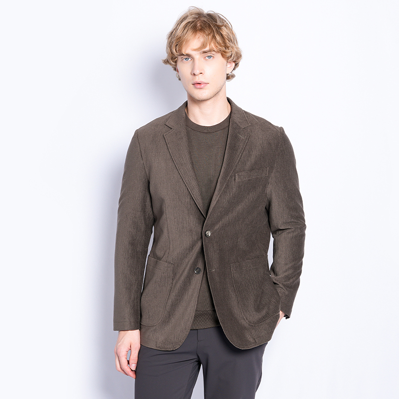 商务风男士休闲西服轻奢立体裁剪