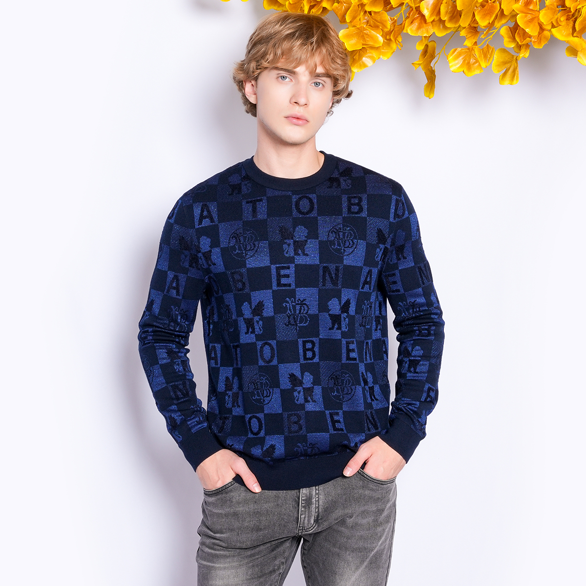 J.benato/宾度男士秋冬针织衫