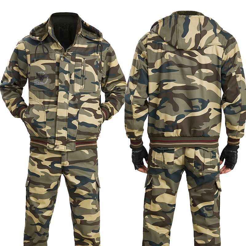 冬季加厚工作服套装男加绒保暖劳保服纯棉电焊工服防烫阻燃防寒服