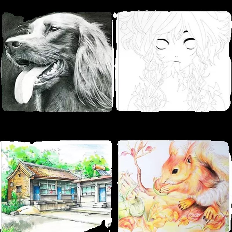 漫画肯特纸加厚纸张丙烯马克笔绘画中小学生肯特本8KA4手抄报绘图