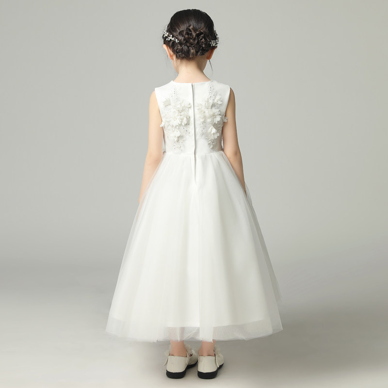 儿童礼服高端公主裙女童蓬蓬纱小花童婚纱钢琴演出服走秀春夏白色,童装/婴儿装/亲子装,儿童礼服,淘宝优惠券,粉丝福利购,淘宝优惠卷