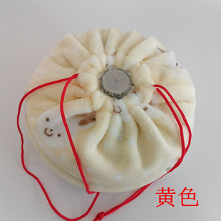 大号绒布套汤婆子套子手工双面加厚外套防烫布袋子保暖隔热用配件