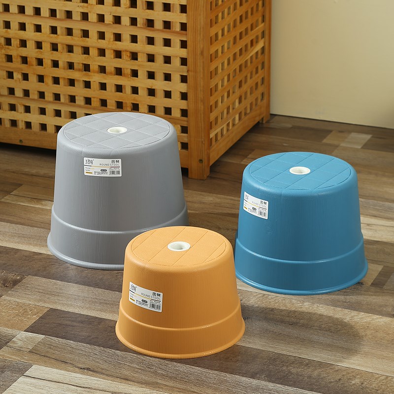 加厚家用塑料凳子换鞋凳小矮凳成人儿童厚圆凳板凳换鞋凳幼儿园椅