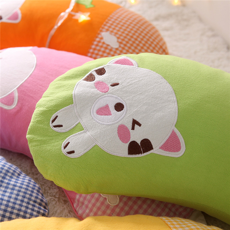 儿童荞麦枕头新生婴幼儿卡通全棉枕套宝宝抱枕小孩防偏头定型枕头