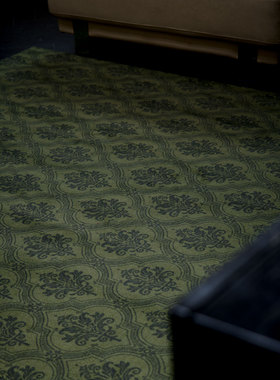 周末派绿色轻奢地毯复古中古美式高级客厅沙发垫子地垫毯子茶几毯