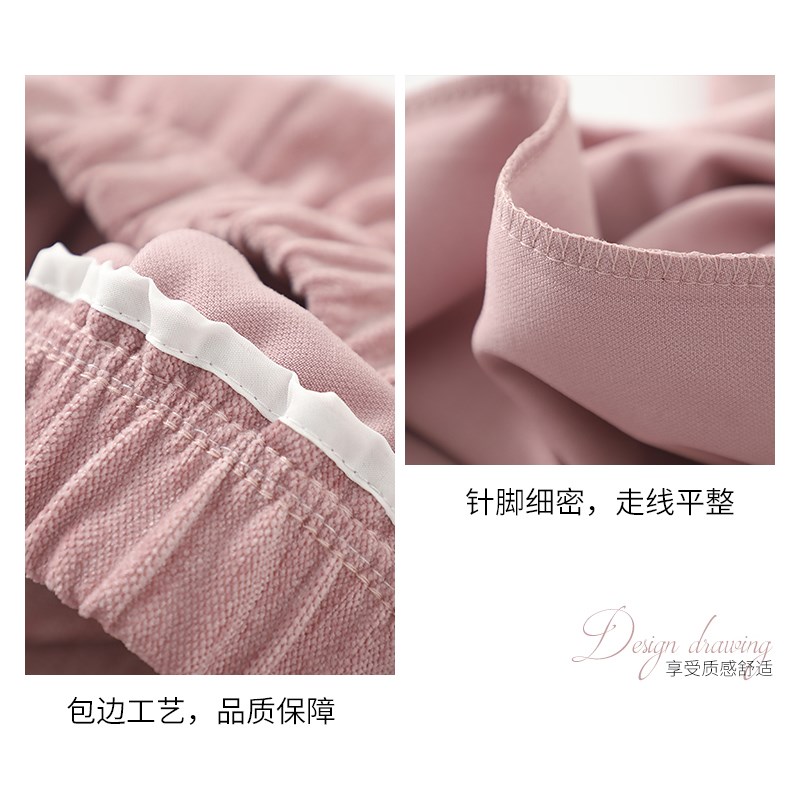 米白色雪尼尔长裙女春秋冬小个子直筒包臀裙休闲a字开叉半身裙潮