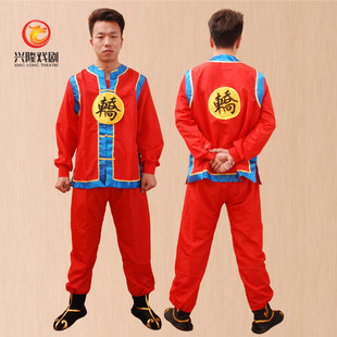 轿夫服装戏曲抬花轿轿夫装服装中式婚礼轿子衣服戏曲戏服帽子全套