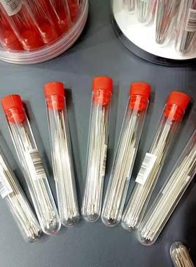 筒装手缝针大眼针老人针家用细长传统手工缝衣缝被子木桶针线盒