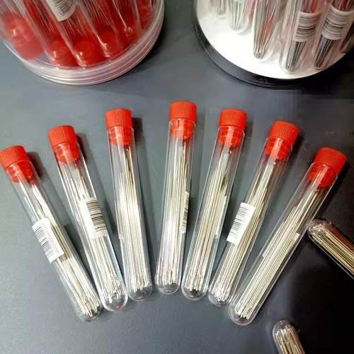 筒装手缝针大眼针老人针家用细长传统手工缝衣缝被子木桶针线盒