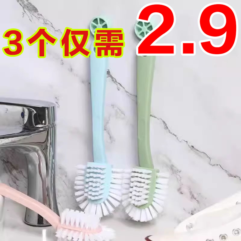 家用刷鞋神器鞋刷子硬毛洗衣刷不伤衣鞋五面洗鞋刷多功能长柄鞋刷