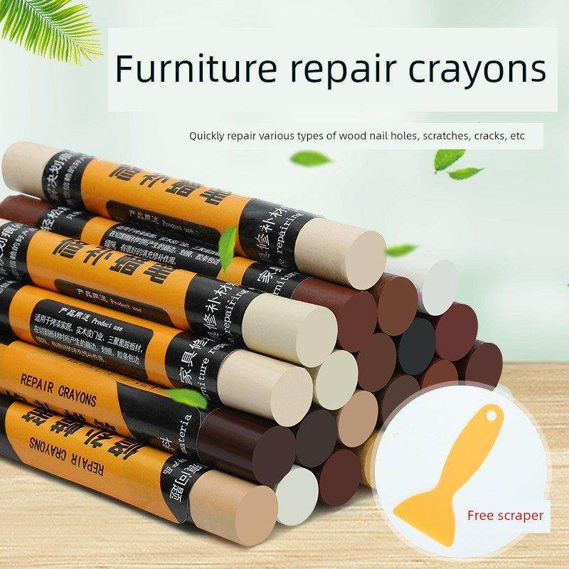 家具修补蜡笔修补笔彩色修补笔木制家具修补漆钉孔画痕填充家具修,基础建材,家具地板修补膏/笔,淘宝优惠券,粉丝福利购,淘宝优惠卷