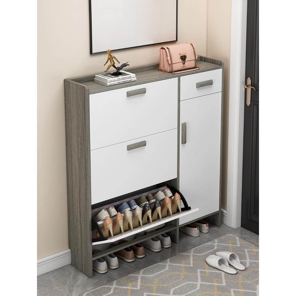 超薄鞋柜17cm经济型家用门口简约现代收纳柜窄多功能翻斗式小鞋架,住宅家具,鞋柜,淘宝优惠券,粉丝福利购,淘宝优惠卷