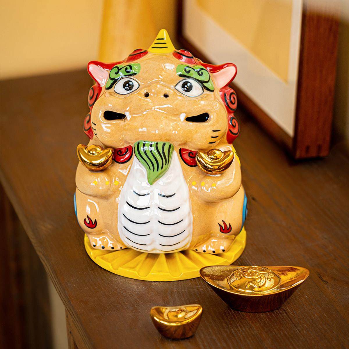 围炉集物高级感貔貅摆件陶瓷香炉桌面艺术品中古开业乔迁结婚礼物,家居饰品,摆件礼盒/套组,淘宝优惠券,粉丝福利购,淘宝优惠卷