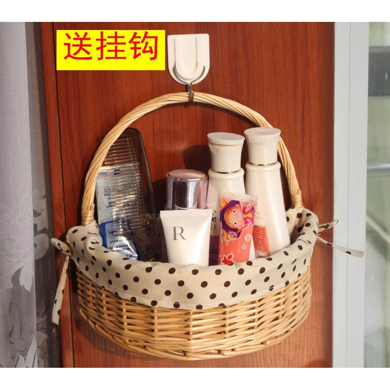 挂篮特价包邮藤编墙挂 收纳篮壁挂吊篮 收纳盒大号 卫生间悬挂筐,收纳整理,其他收纳篮,淘宝优惠券,粉丝福利购,淘宝优惠卷