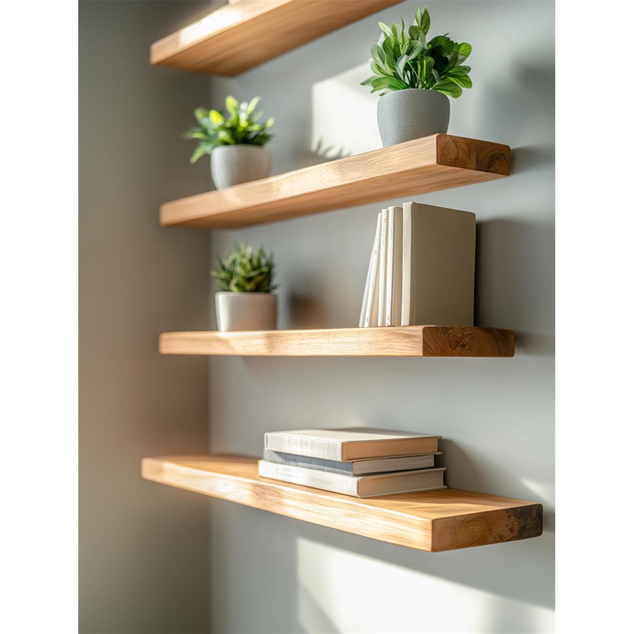 原木风墙上置物架实木一字隔板书架茶室咖啡厅背景墙民宿壁挂层板