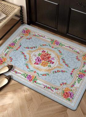 欧式轻奢高级感入户门地垫客厅进门蹭土除尘脚垫玄关防滑耐磨地毯