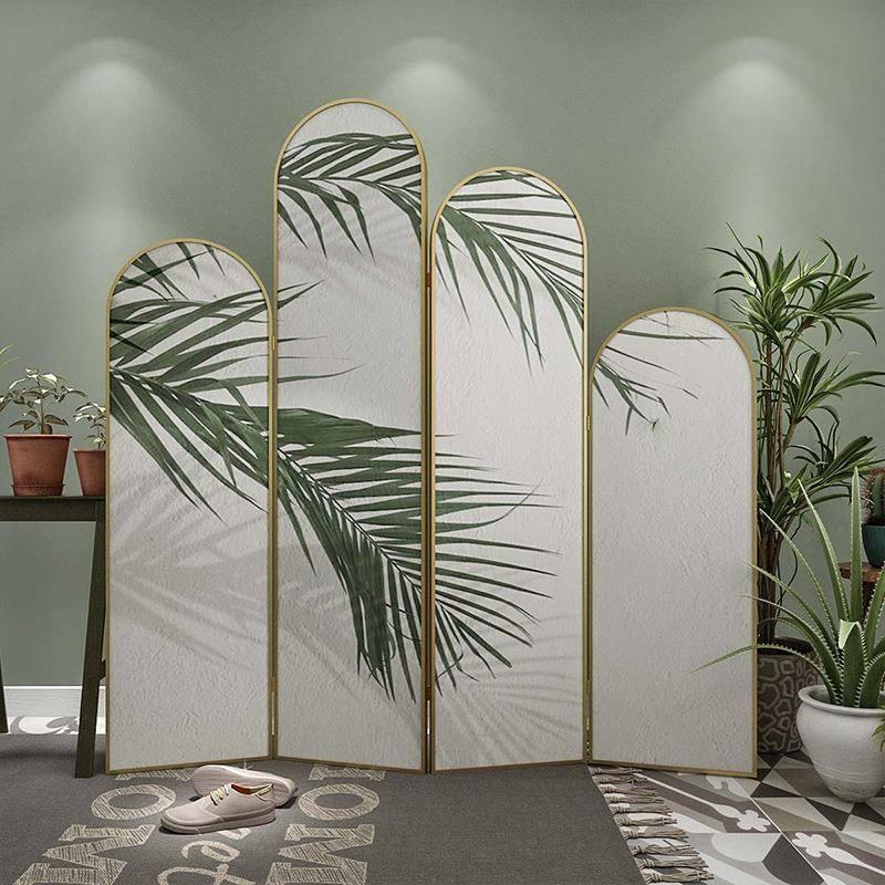 《四季如春》简约现代屏风挡隔断遮家金用叠客厅FC667折移动北欧