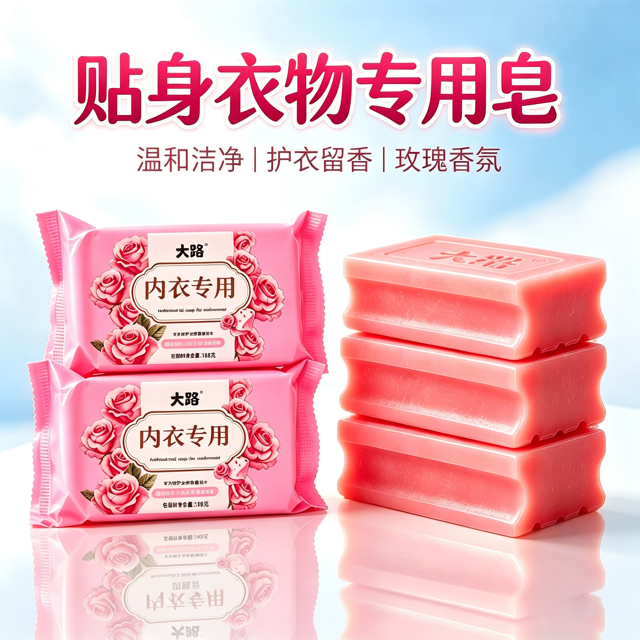 新款女士内衣内裤去黄专用肥皂血渍温和无刺激姨妈专用洗衣皂