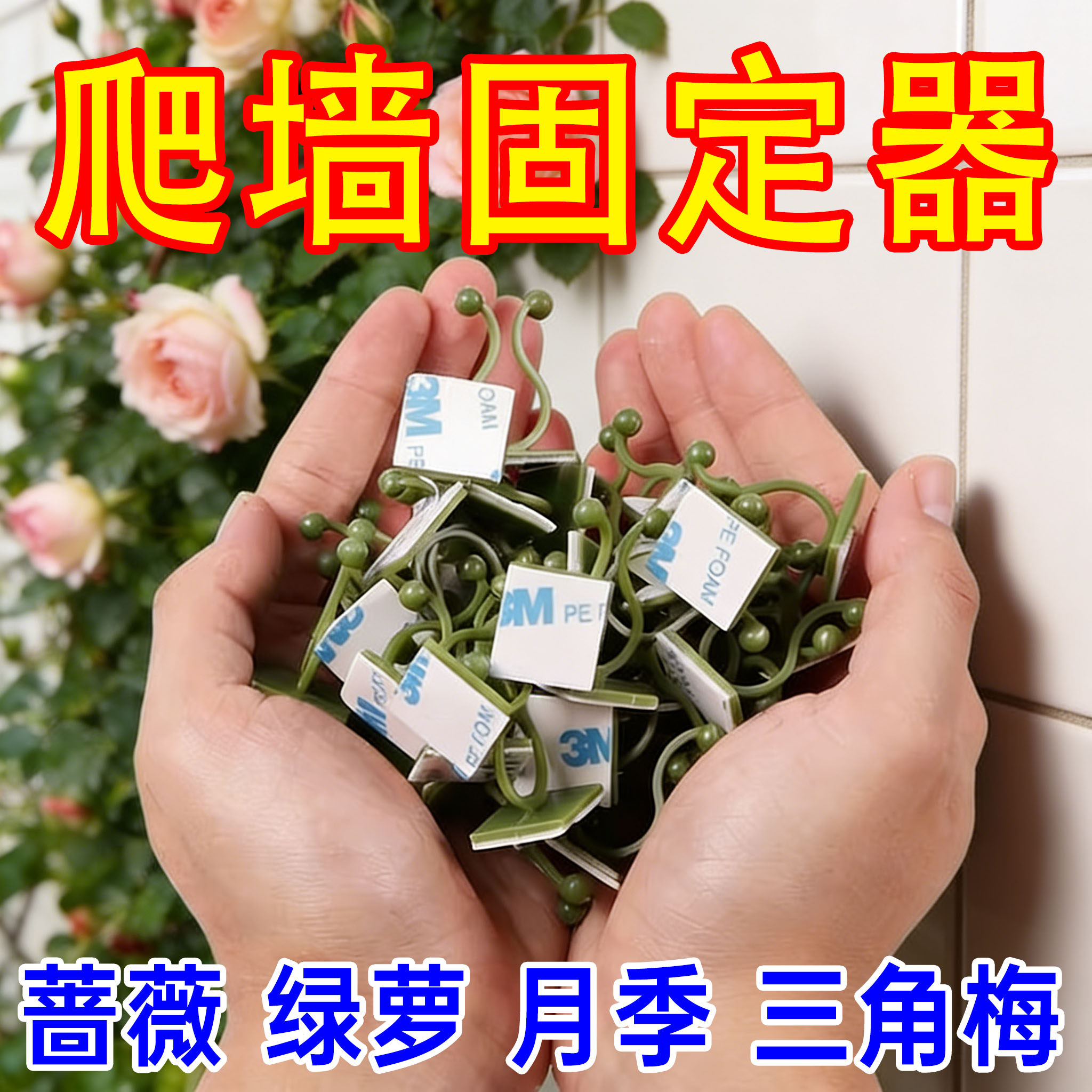 植物爬墙固定器户外卡扣绿萝
