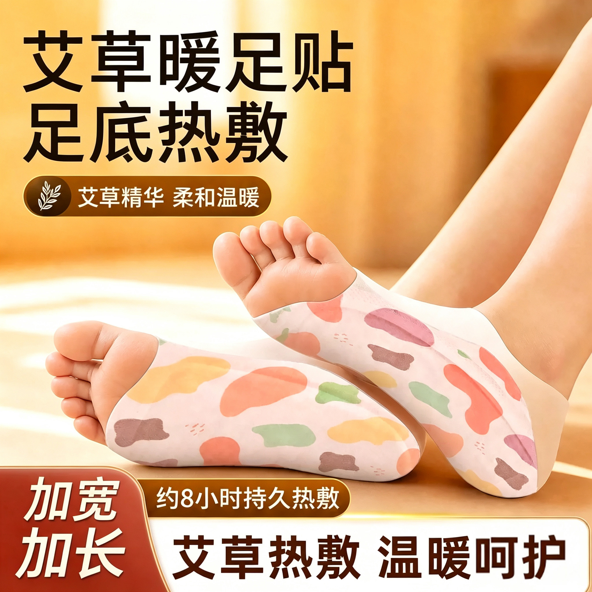 暖足贴穿戴艾草蒸汽热敷