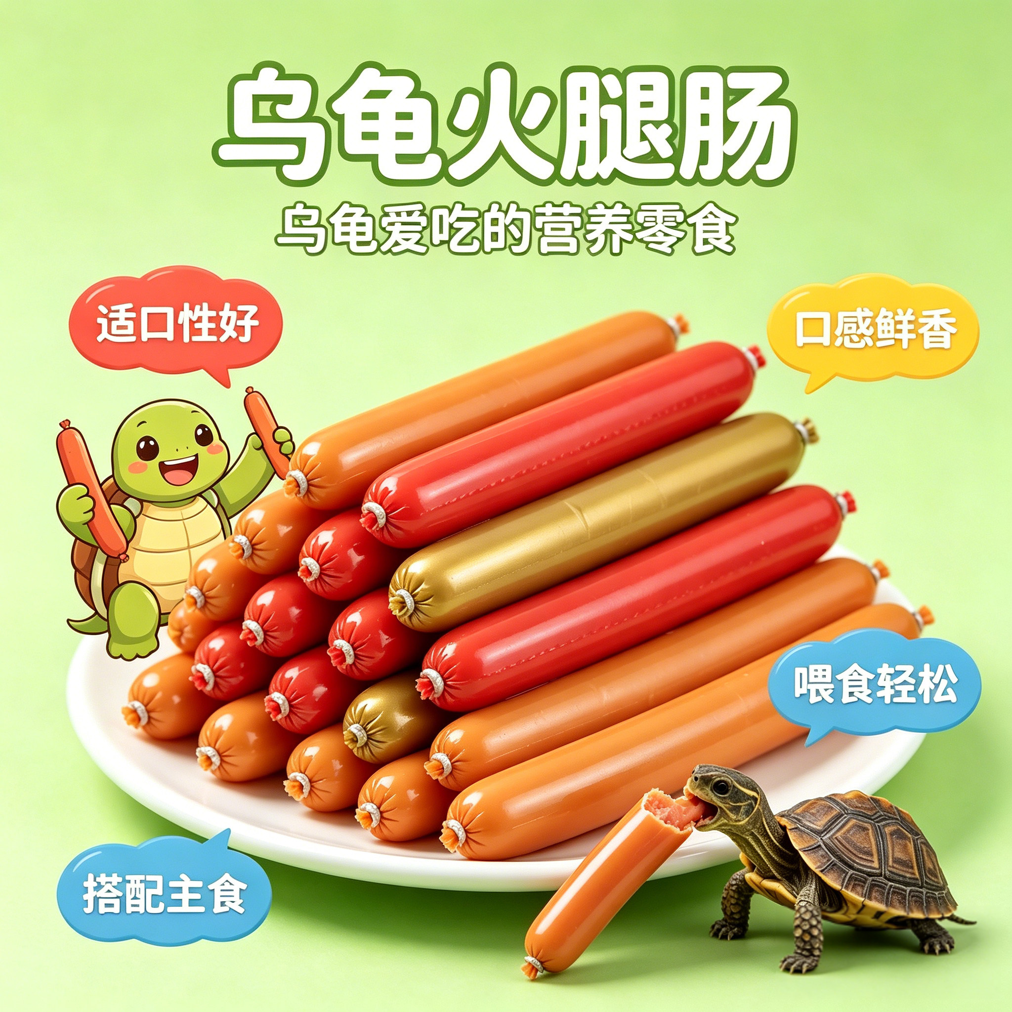 龟粮乌龟火腿肠幼龟粮小乌龟龟粮巴西龟粮高钙龟粮中华草龟粮虾干