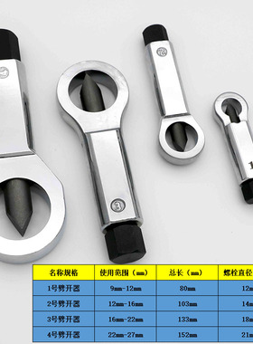 LOBTEX蝦嘜生锈螺母破开器螺帽分离破切器螺丝螺帽滑牙劈开器扳手
