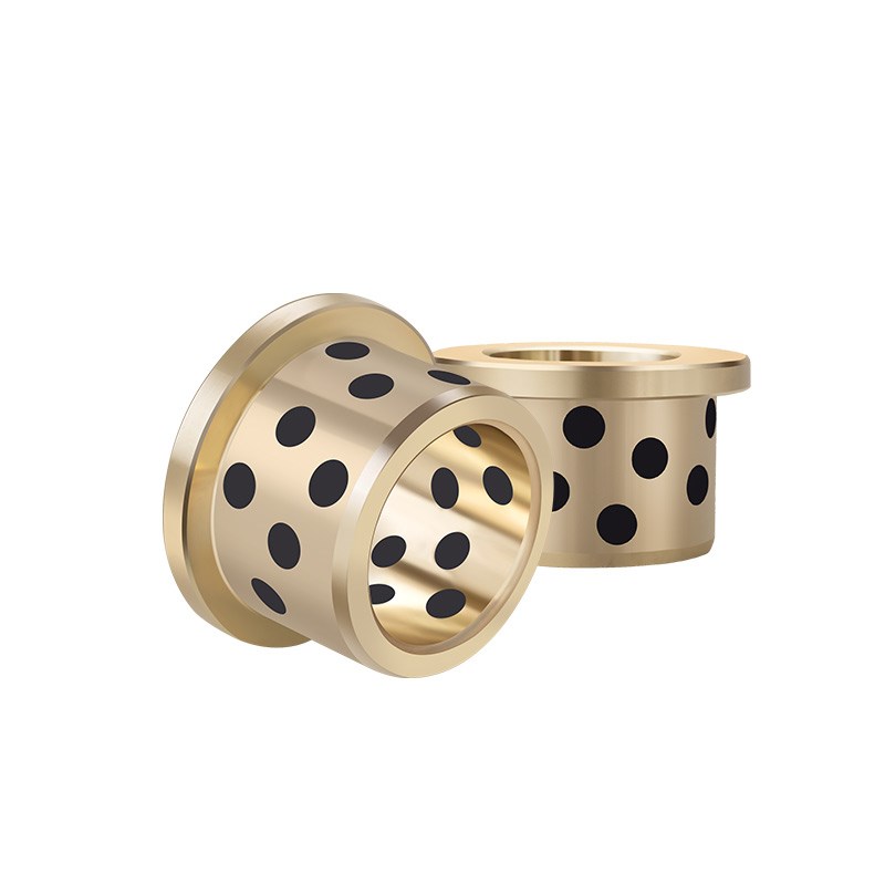 JFB翻边带肩石墨铜套MPFZ带挡边轴套 内径16 H18 20 25 30外径 OF