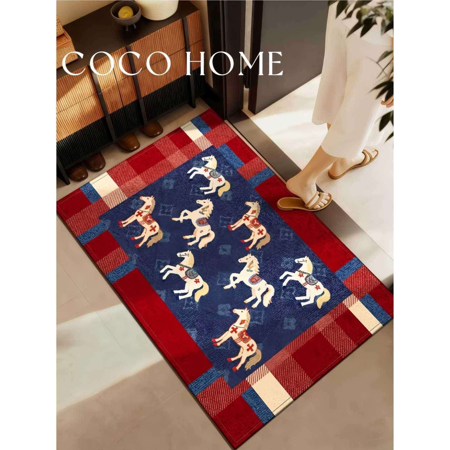 COCO HOME 高级感入户门地垫进门防滑垫马年脚垫子玄关加厚入户地,家庭/个人清洁工具,地垫,淘宝优惠券,粉丝福利购,淘宝优惠卷