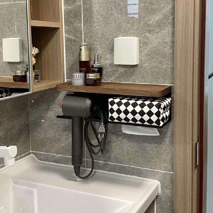 COCO HOME实木卫生间吹风机置物架免打孔浴室风筒架电吹风支架 ·,家庭/个人清洁工具,吹风机置物架,淘宝优惠券,粉丝福利购,淘宝优惠卷