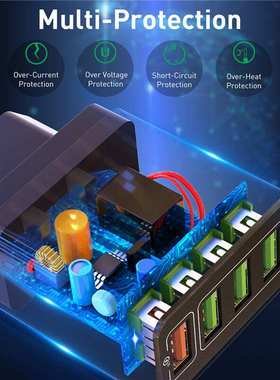 极速GTWIN 48W USB nCharger Quick Charge 30 Fast Charging 31A