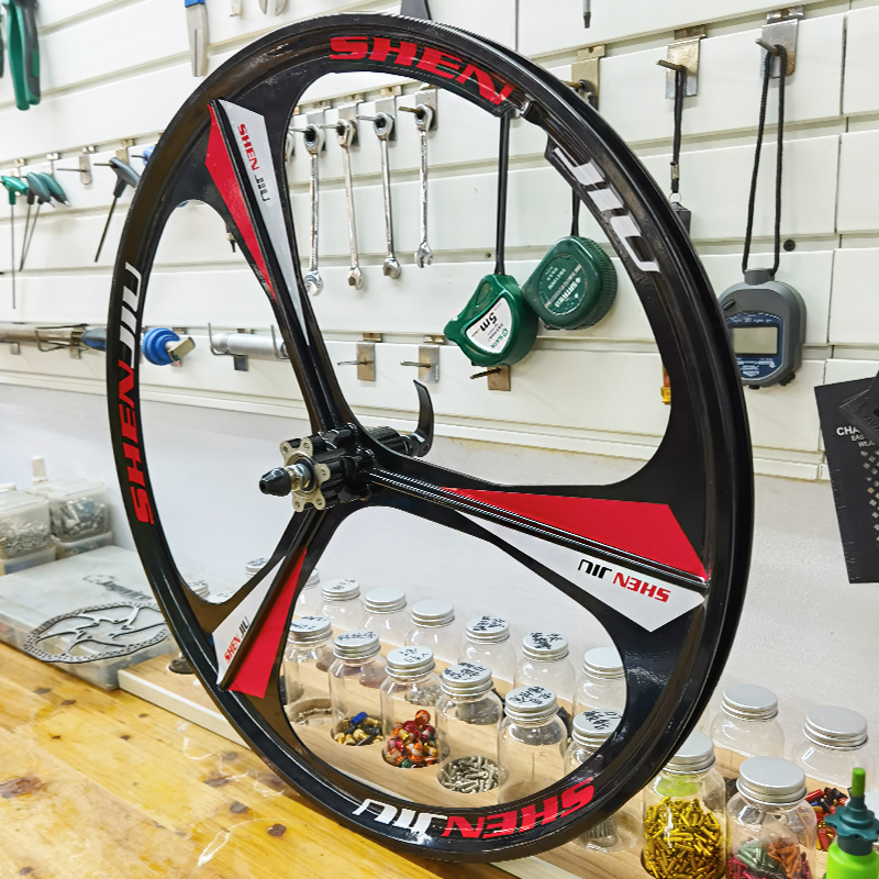 极速申久a26寸山地自行车铝镁合金轮圈培林轴承一体轮组车圈旋飞